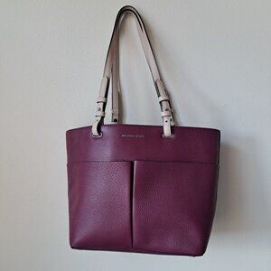 Michael Kors Bedford Pocket Tote Violet Pink New With Tags